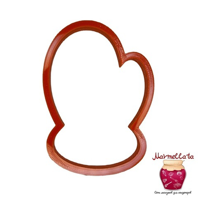 Вырубка пластиковая "Варежка" (10 см)