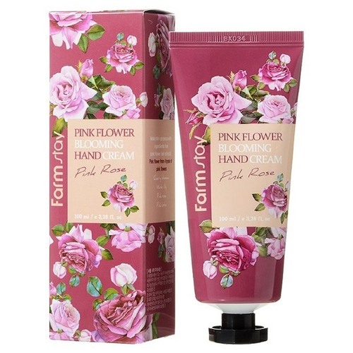 Крем для рук с экстрактом Розы FarmStay Pink Flower Blooming Hand Cream Pink Rose 100мл