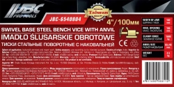Тиски стальные поворотные с наковальней 100мм (4'') JBC JBC-6540804