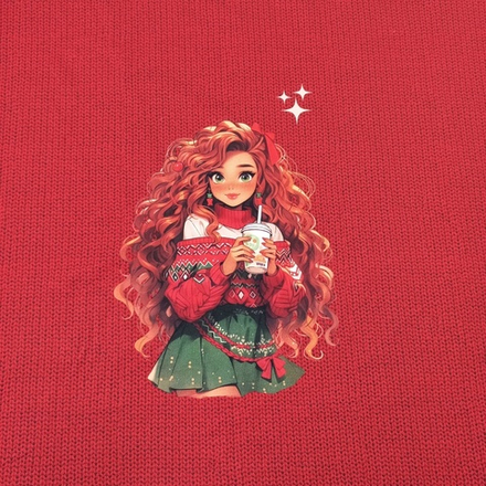 Футер 2х нитка петля Купон Рыжая Девочка