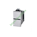 Одноклавишный выключатель 1 модуль ABB Zenit, альпийский белый (N2101 BL) 2CLA210100N1101