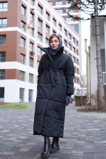 Пальто зимнее Арктика, черное