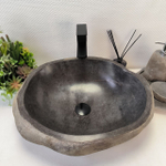Раковина из речного камня RS-63326 (52*43*15) 0122