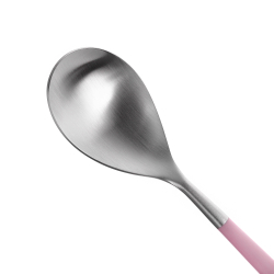 Набор столовых приборов на 6 персон 24 предмета Cutipol Mio matte pink в подарочной упаковке