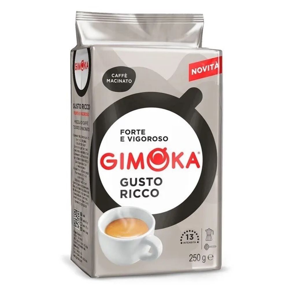 Кофе молотый Gimoka Gusto Ricco 250 г, 3 шт