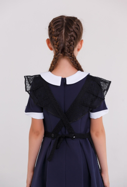 Фартук школьный белый для девочки последний звонок выпускной