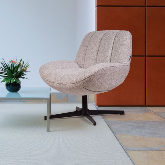 Кресло с вращением Mateo цвет светло-серый