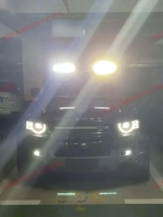 Карбоновая люстра на крышу со светодиодными ходовыми огнями (DRL) для Land Rover Defender L663 2020+ Лэнд Ровер Дефендер