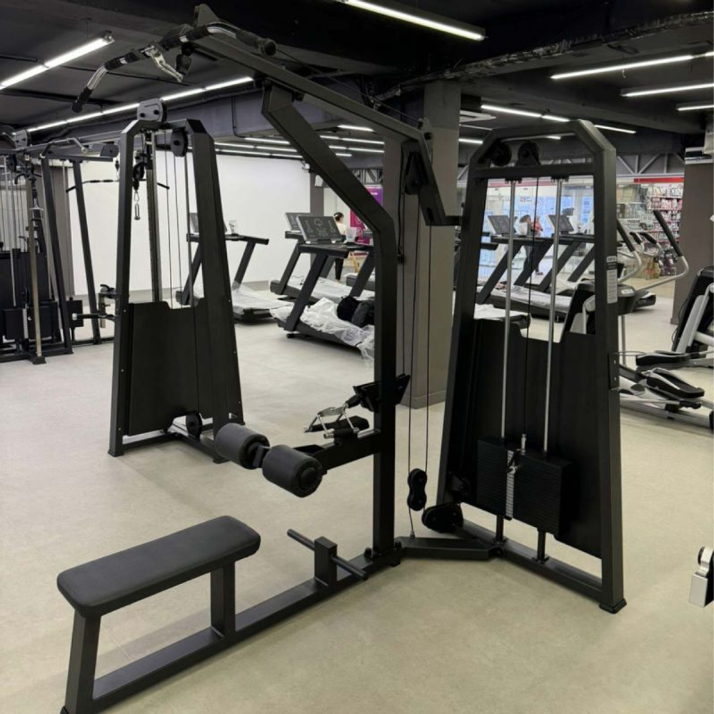 A2085 Тяга сверху. Гребная тяга. Стек 100 кг