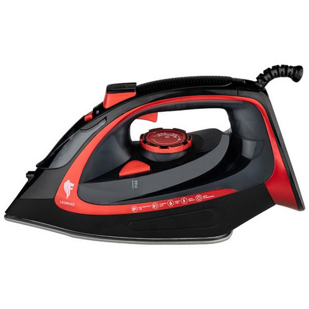 Утюг LEONORD LE-1805 красно-черный (270090)