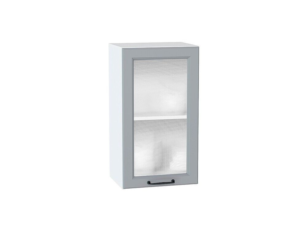 Шкаф верхний с 1-ой остекленной дверцей Ницца