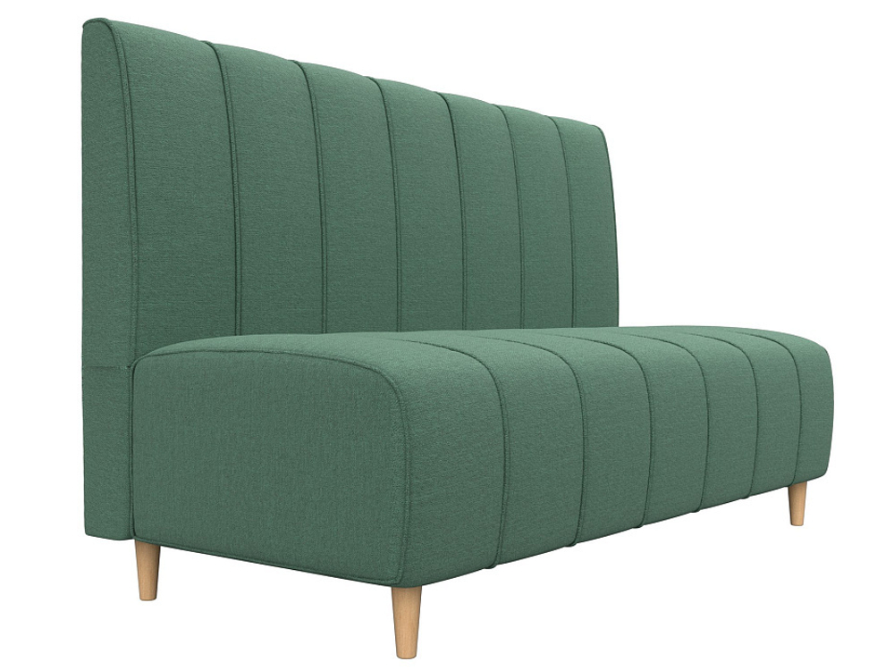 Диван кухонный прямой Ральф, Амур 11 зеленый, Рогожка, 123779