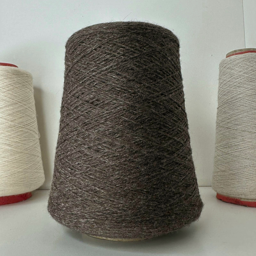 COARSEHAIR - Loro Piana; 100% кашемир; 550м/100гр; Castagna Mel, цвет: Каштановый меланж Бобинки: 122, 379, 409 гр