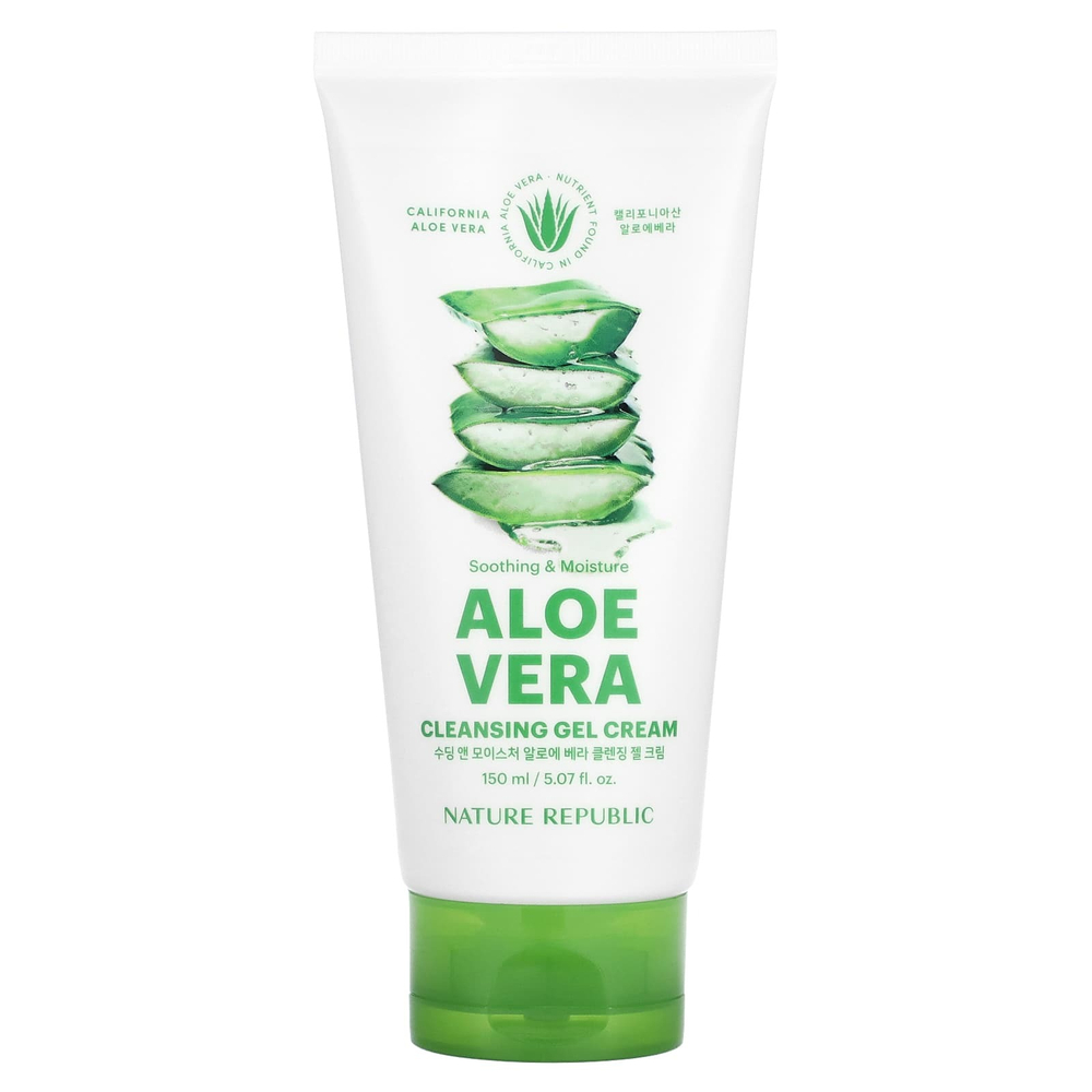 Nature Republic, Очищающий крем-гель с алоэ вера, 150 мл (5,07 жидк. унц.)