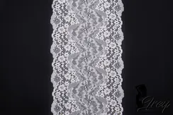 0597 Кружево эластичное 18 см, Италия, айвори 004