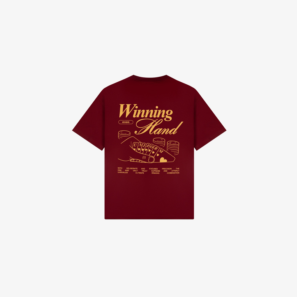 Футболка UNIFORM All in Win Hand бордовый