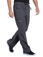 Брюки медицинские мужские Cherokee WW190 на резинке со шнурком, серый, L