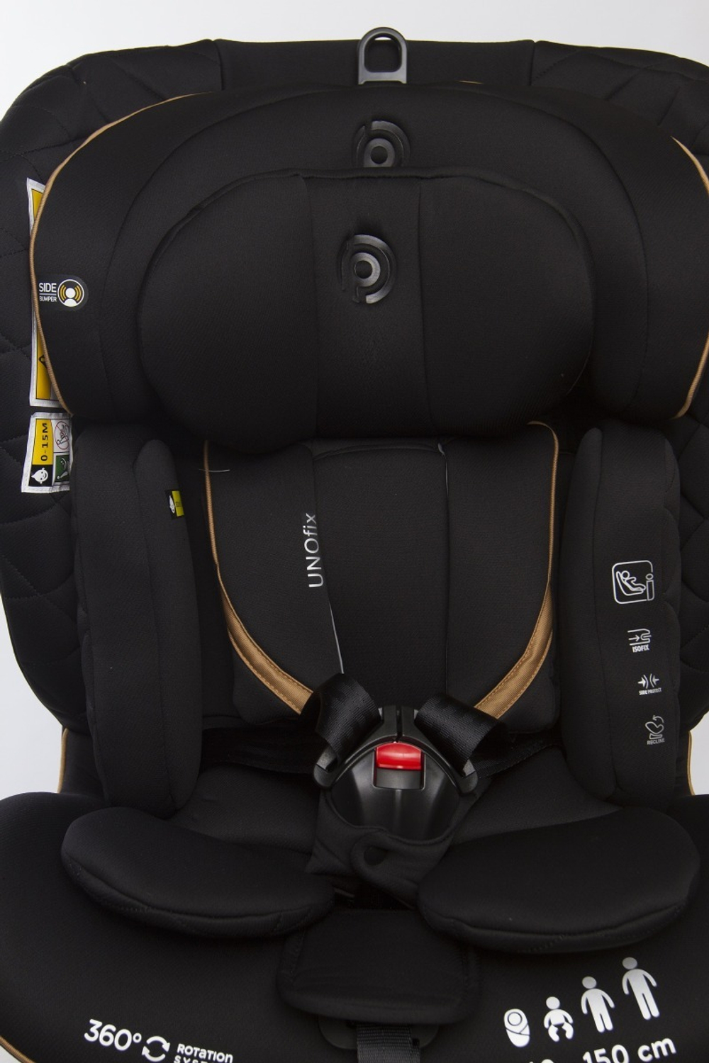 Автокресло Peppy UNOfix 0-36 I-Size 40-150 см (black)