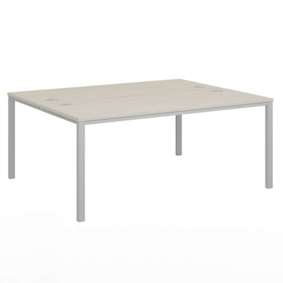 Стол-тандем 1800х1432х750 для 2 рабочих мест на металлокаркасе Lite VL-43