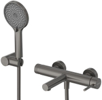 Смеситель CEZARES RELAX-VD-GM для ванны и душа в комплекте с ручным душем, шлангом и держателем