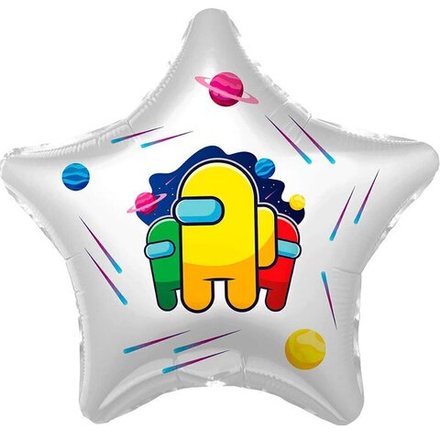 Шар Амонг Ас звезда белая