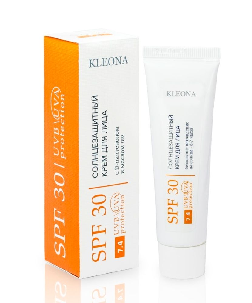 Cолнцезащитный крем Kleona для лица SPF 30