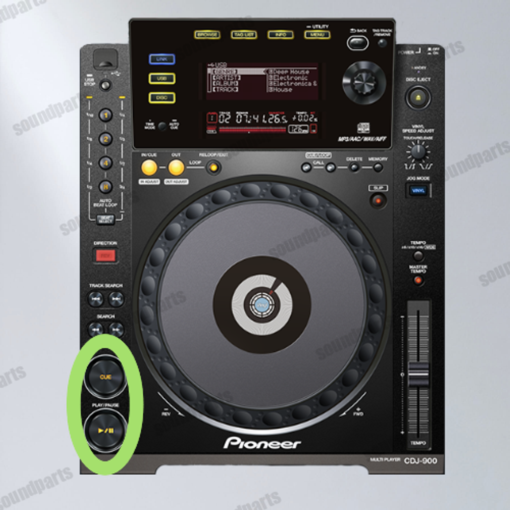 Кнопка Play / Cue Pioneer DSG1117 - 10 шт