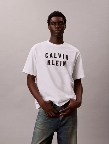 Футболка Calvin Klein Varsity Logo Graphic Relaxed T-Shirt Bright White