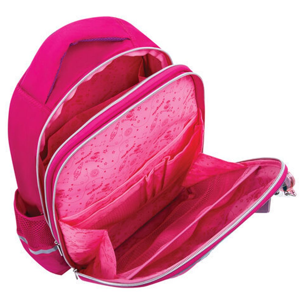 Ранец ЮНЛАНДИЯ LIGHT, 2 отделения, "Neon unicorn", 3D панель, 38х29х16 см, 229916