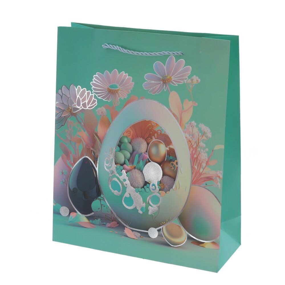 GAEM Пакет подарочный (бумага 210г/м2, блок микс 12шт), L26 W10 H31,5 см, 4в.