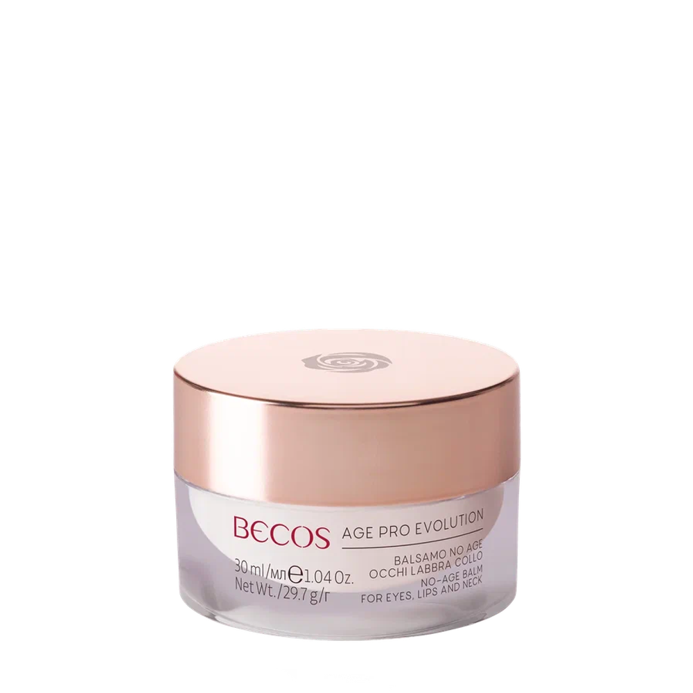 BECOS Омолаживающий бальзам локального нанесения на область вокруг глаз, контур губ и шею-NO-AGE BALM FOR EYES, LIPS AND NECK,30 г