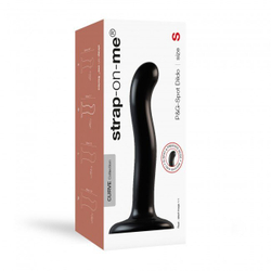 Изогнутый фаллоимитатор Strap-on-me DILDO POINT P&G S Small на присоске, черный