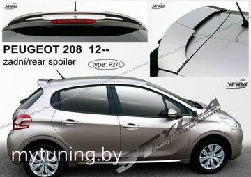 Спойлер на заднюю дверь для Peugeot 208