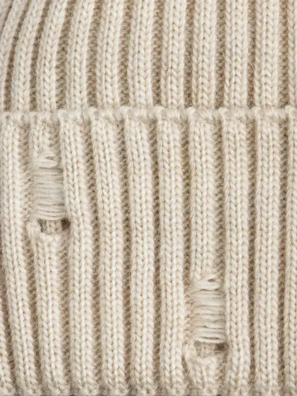 Шапка бини рваная и снуд осенняя