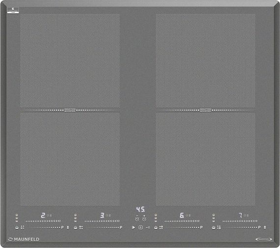 Индукционная стеклокерамич. панель MAUNFELD CVI594SF2LGR Inverter