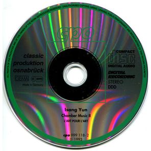 L'Art Pour L'Art / Isang Yun: Chamber Music II (CD)