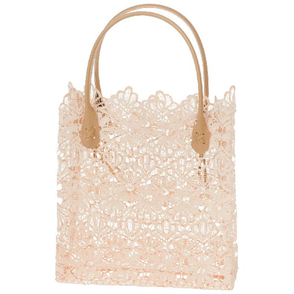 Корзина плетеная "Кружево" (ткань) 29x10xH27см (Крем)