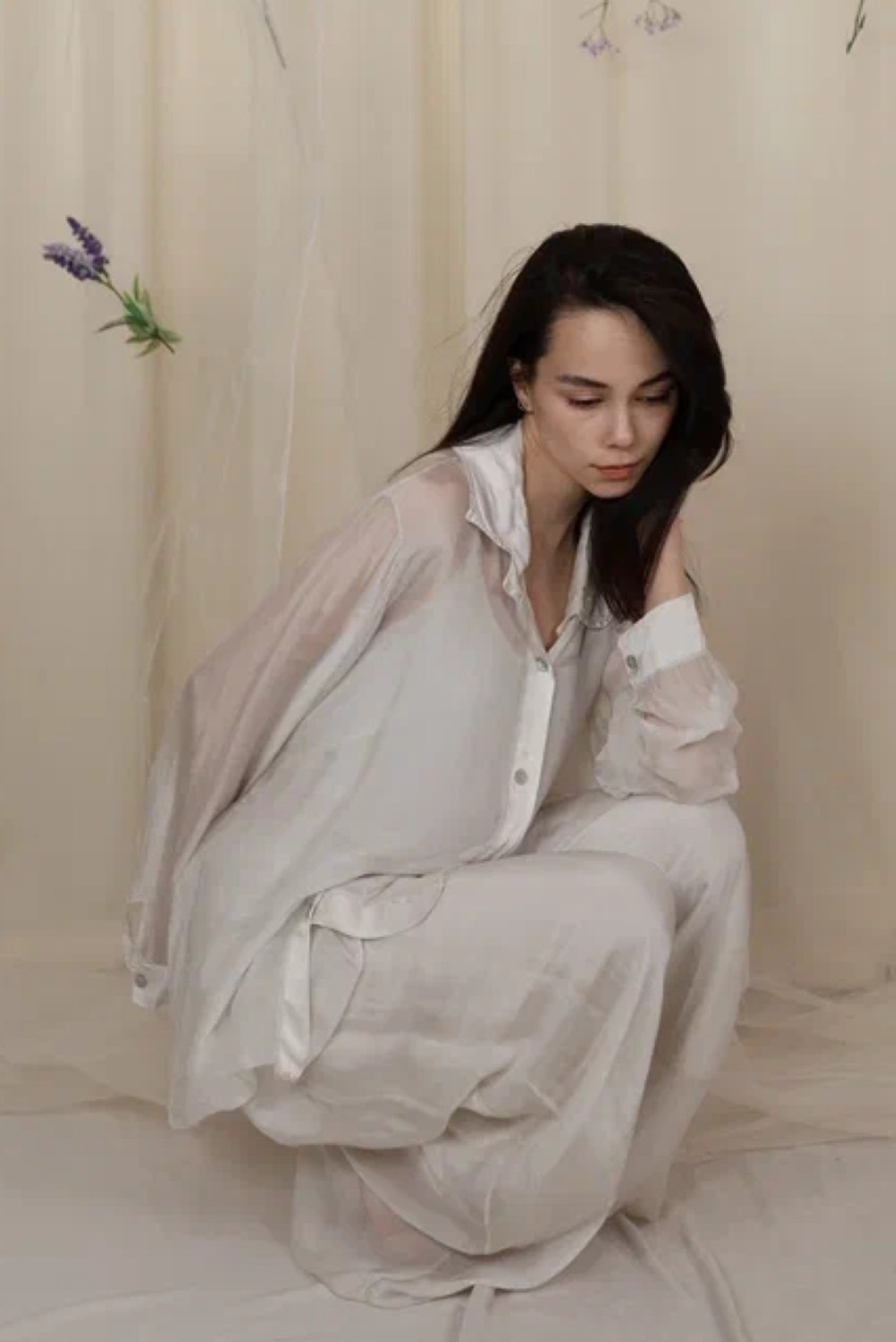 костюм: рубашка, топ и брюки