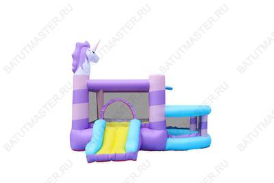 Батут для детей на дачу "Единорог" 2,95*2,7*2,4 м