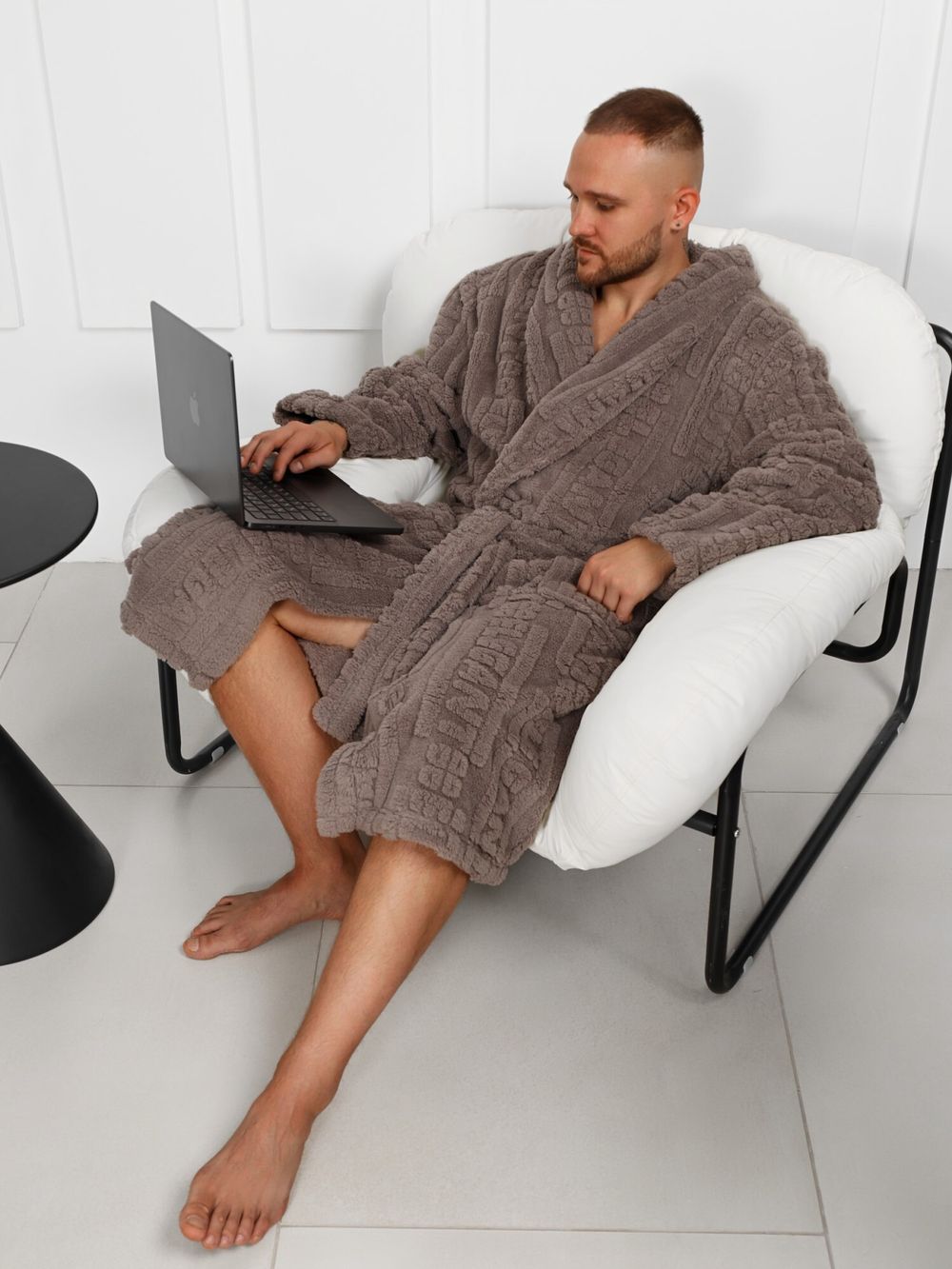 Халат мужской Идеал-3 Виотекс СЕРЫЙ