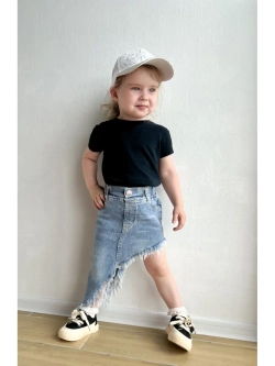 Юбка джинсовая асимметричная