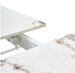 Стол М-City DISAUR Корнер (Corner) 120 Голден Жаде (Gloss Golden Jade Solid Ceramic), Белый