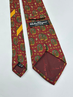 Галстук красный Salvatore Ferragamo