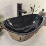 Раковина из речного камня RS-65491 49*31*15 0856