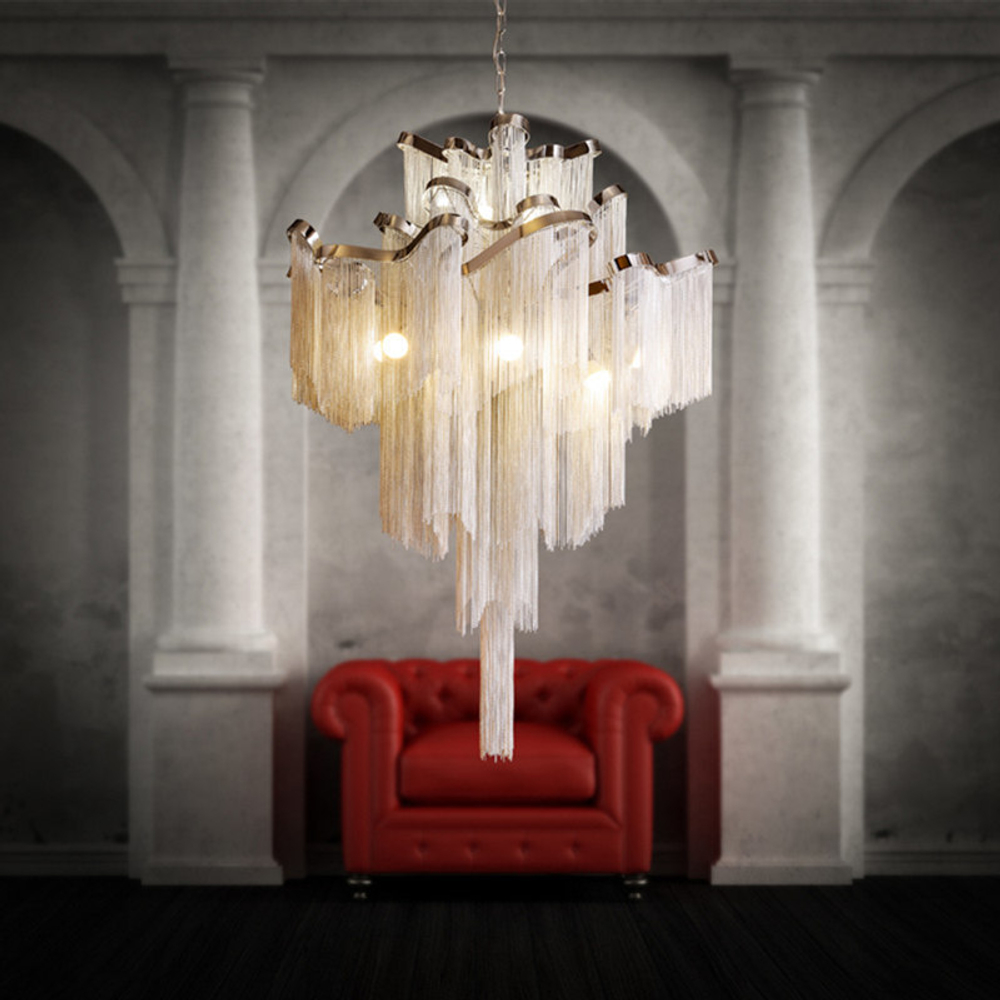 Pendant design lamp Stream by Terzani (Silver)