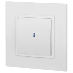 14-1102-01 ЭРА Выключатель с подсветкой, 10АХ-250В, IP20, Эра Elegance, белый