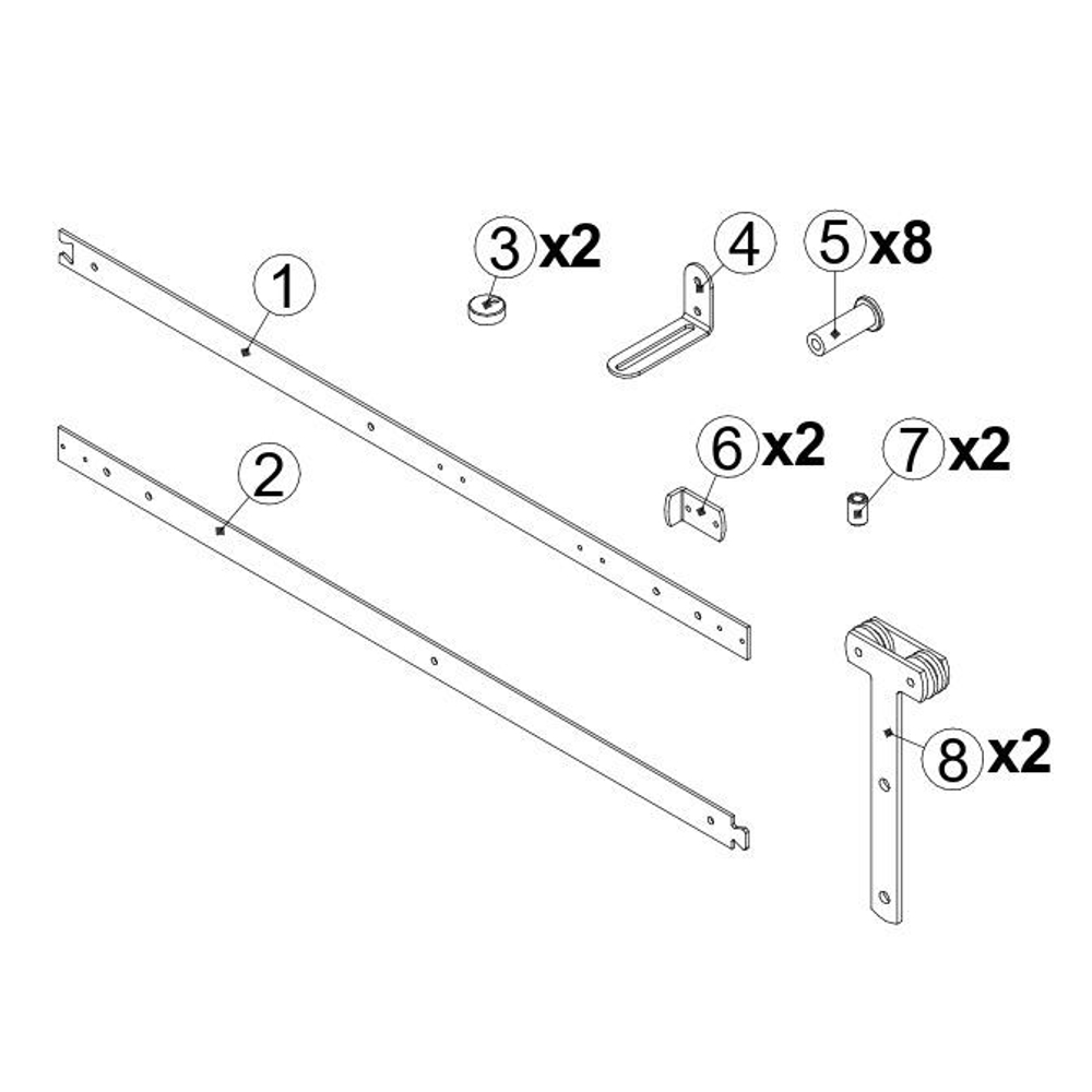 Система раздвижных дверей из металла Дези