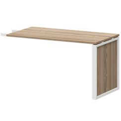 Конференц-приставка НТМ-735 Дуб сафари/Белый 1350x730x750 Аргентум-М