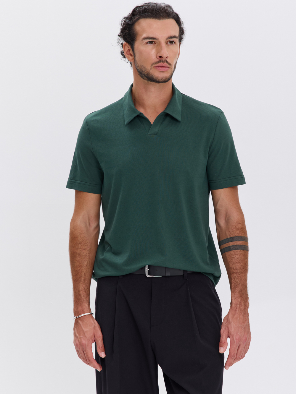 Футболка-поло трикотажная повседневная