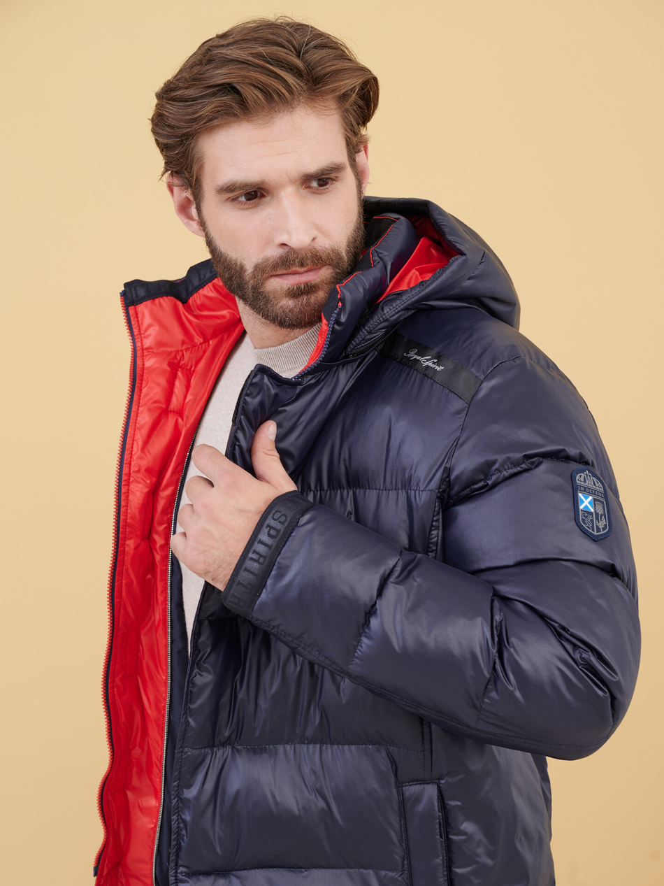 Стёганый пуховик SIZE+ с капюшоном